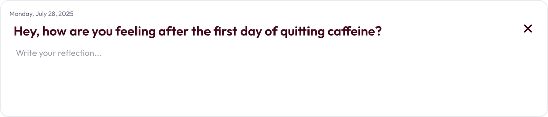 Daily Reflections Interface